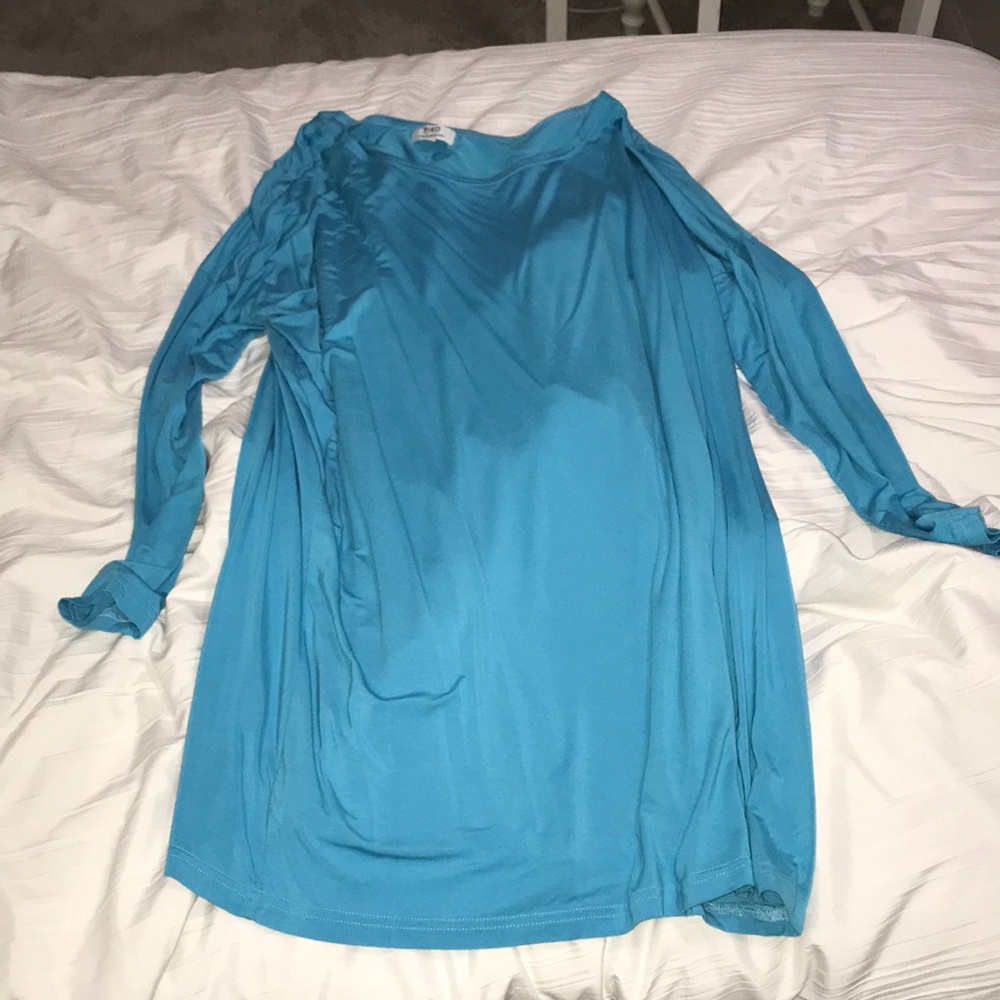 Blue piko dress